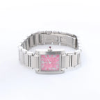 Cartier Tank Francaise SM W51030Q3 SS QZ Watch with Pink Dial