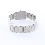 Cartier Tank Francaise SM W51030Q3 SS QZ Watch with Pink Dial