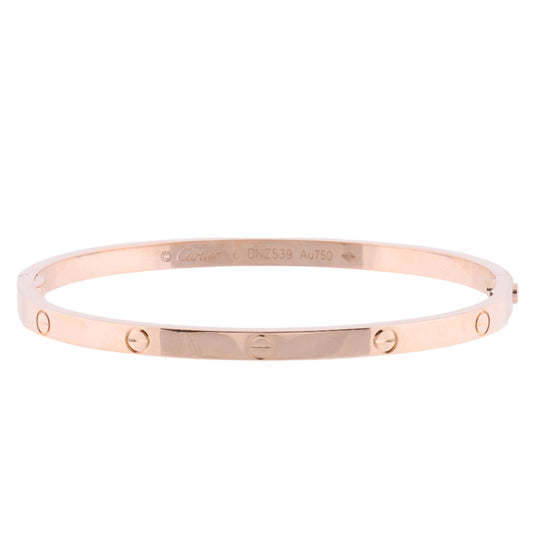 Cartier Love SM Bracelet 750(PG) 16.8g 16