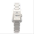 Cartier Tank Anglaise W4TA0003 3485312740UX SS QZ Silver-Face Watch