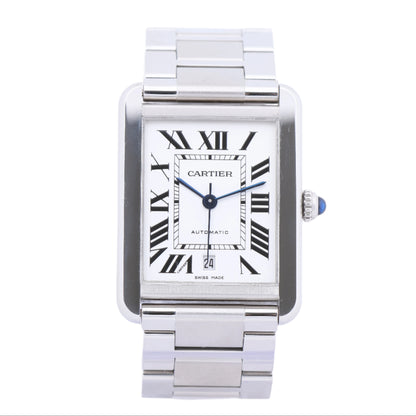 Cartier Tank Solo W5200028 3515780917TX SS AT Silver-Face Watch