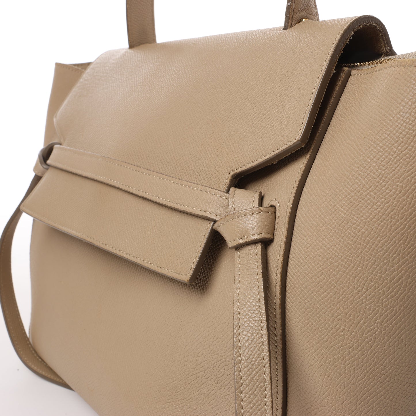 Celine Belt Bag Mini Leather 2way Handbag in Beige