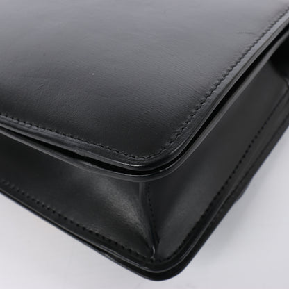 CELINE Classic Box Small Leather Crossbody Bag in Black