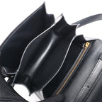CELINE Classic Box Small Leather Crossbody Bag in Black