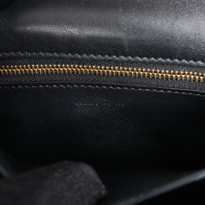 CELINE Classic Box Small Leather Crossbody Bag in Black