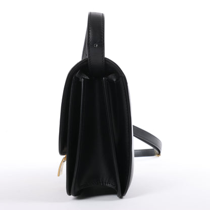 CELINE Classic Box Small Leather Crossbody Bag in Black