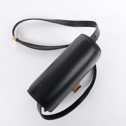 CELINE Classic Box Small Leather Crossbody Bag in Black