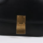 CELINE Classic Box Small Leather Crossbody Bag in Black