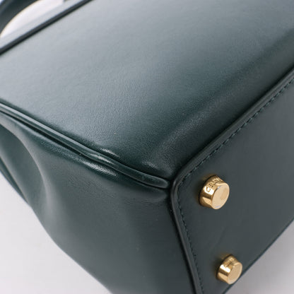 Celine Smooth Calfskin Sac 16 Small Handbag in Green