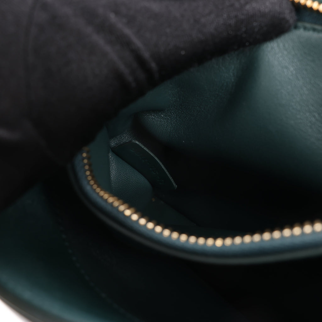 Celine Sac 16 Small Smooth Leather Handbag in Green