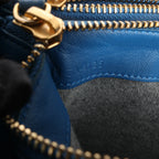 Celine Trio Small Leather Crossbody bag in Blue