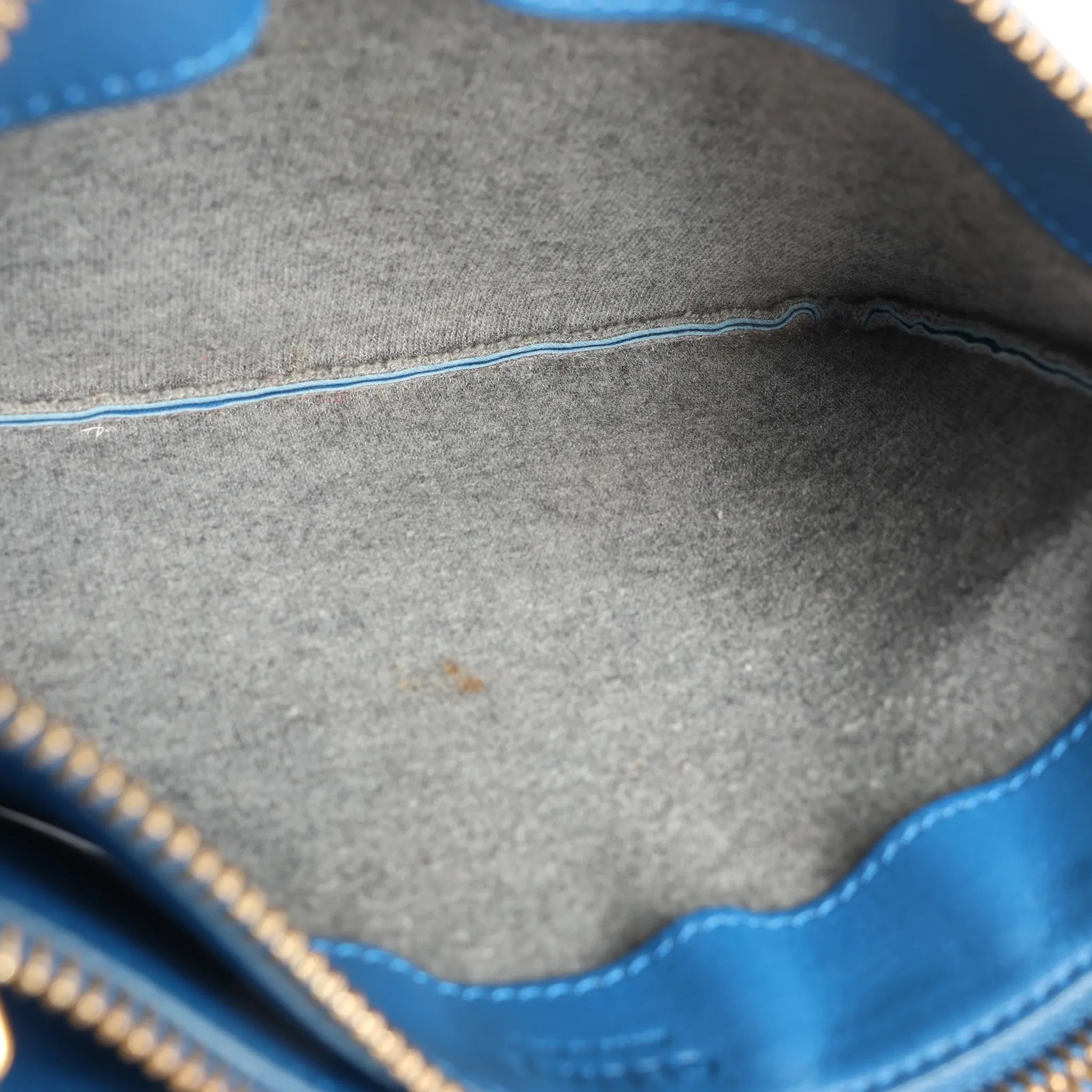 Celine Trio Small Leather Crossbody bag in Blue