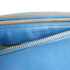 Celine Trio Small Leather Crossbody bag in Blue