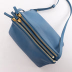 Celine Trio Small Leather Crossbody bag in Blue