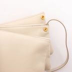 Celine Trio Large Leather Crossbody bag in Beige