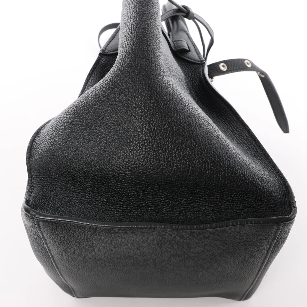 CELINE Big Bag Small Leather 2way Handbag in Black