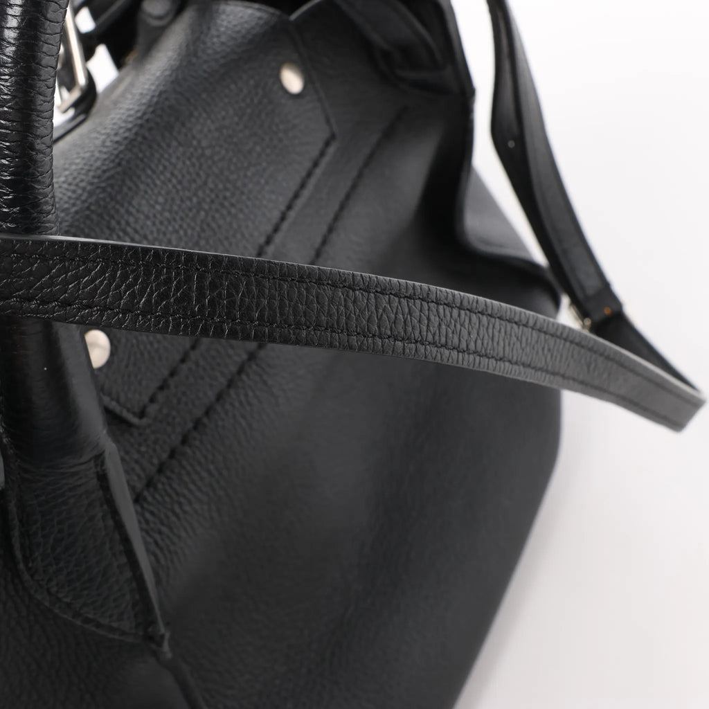 CELINE Big Bag Small Leather 2way Handbag in Black