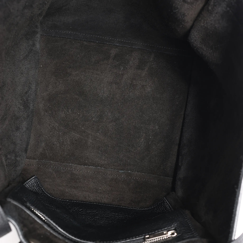 CELINE Big Bag Small Leather 2way Handbag in Black