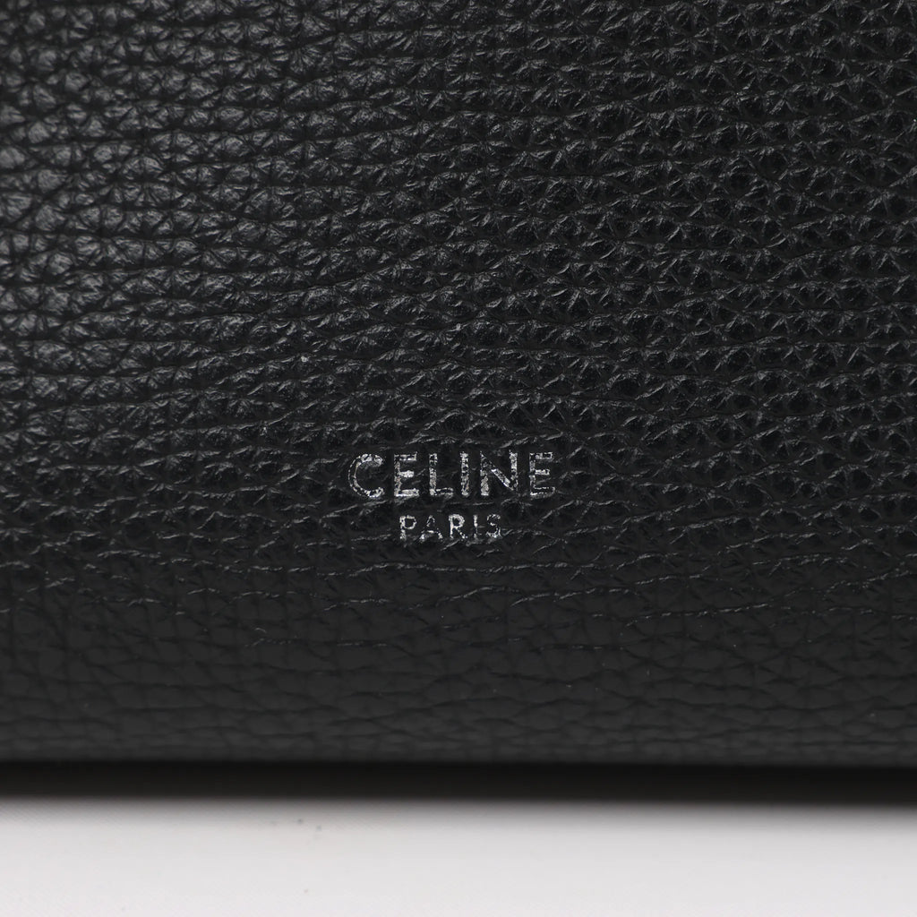 CELINE Big Bag Small Leather 2way Handbag in Black