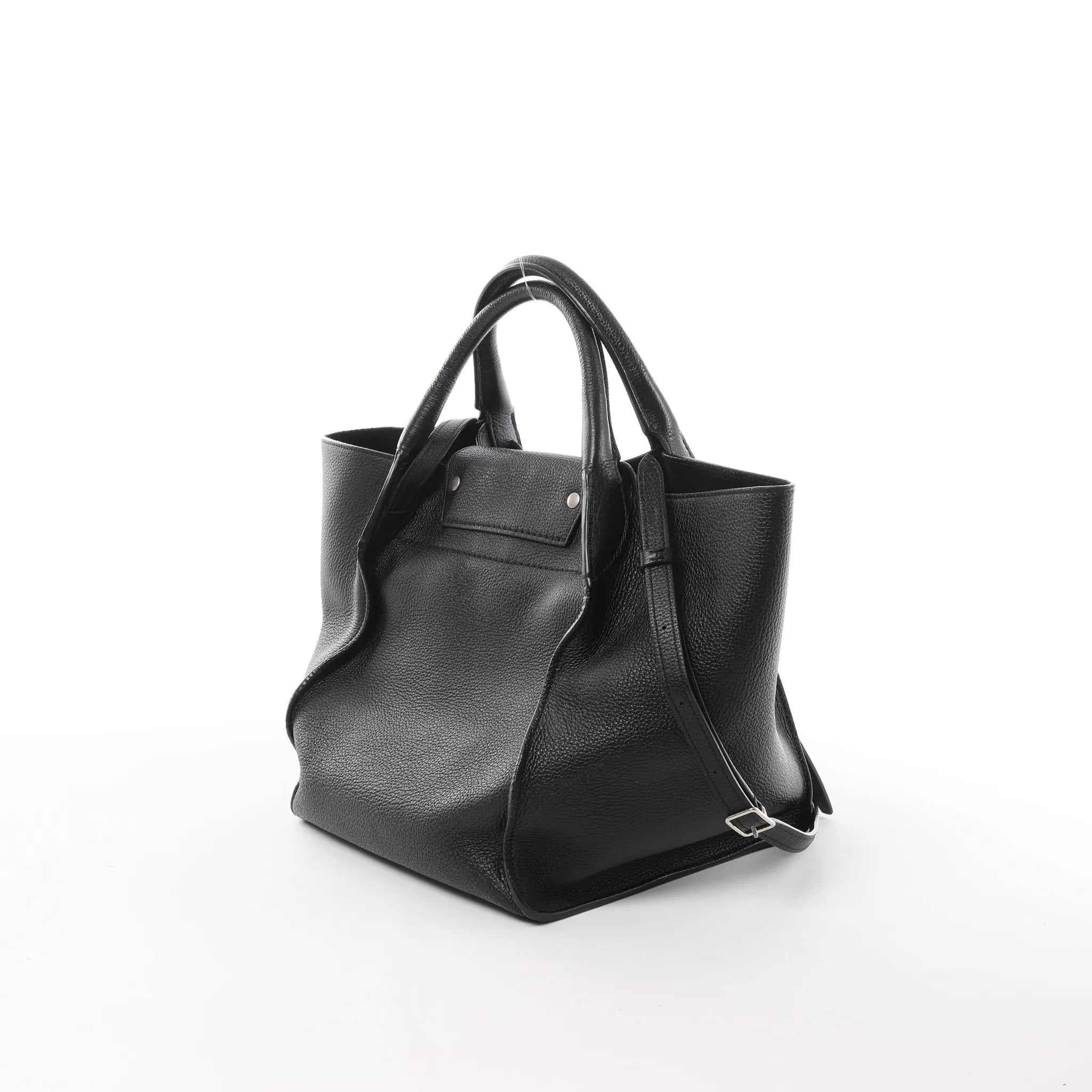 CELINE Big Bag Small Leather 2way Handbag in Black