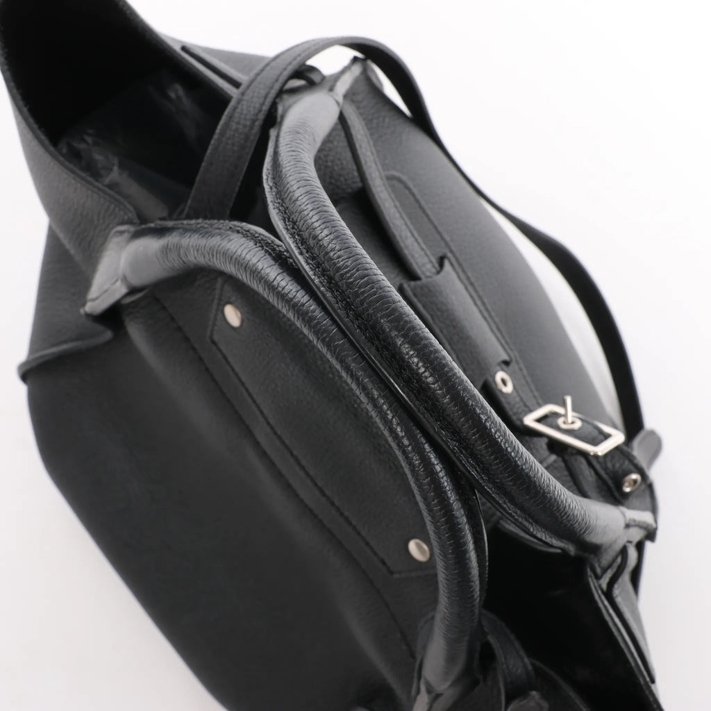 CELINE Big Bag Small Leather 2way Handbag in Black