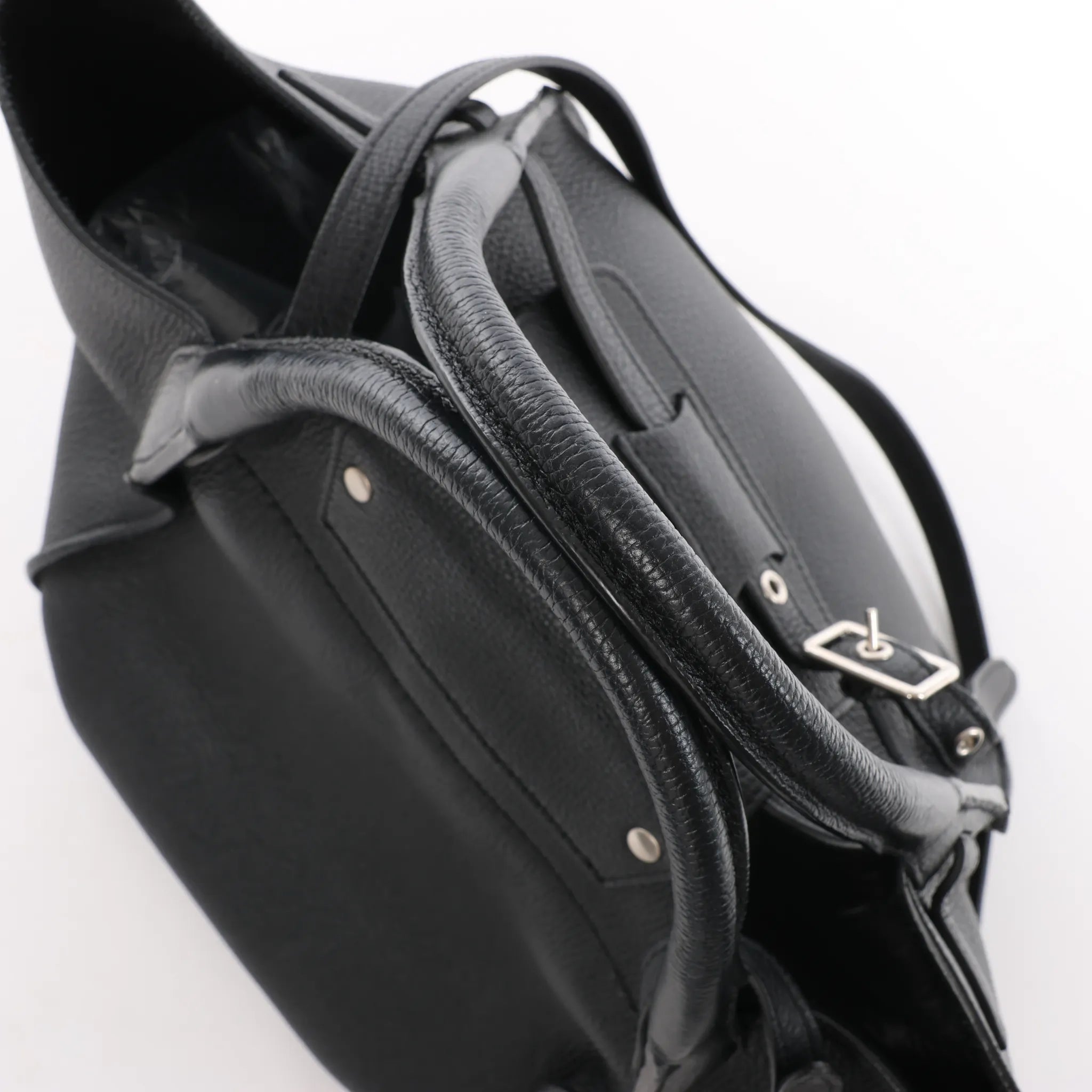 CELINE Big Bag Small Leather 2way Handbag in Black