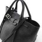 CELINE Big Bag Small Leather 2way Handbag in Black