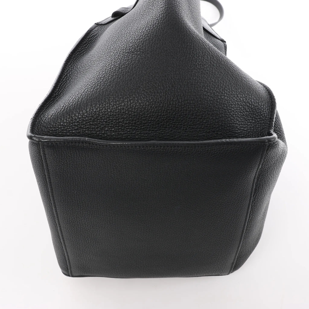 CELINE Big Bag Small Leather 2way Handbag in Black