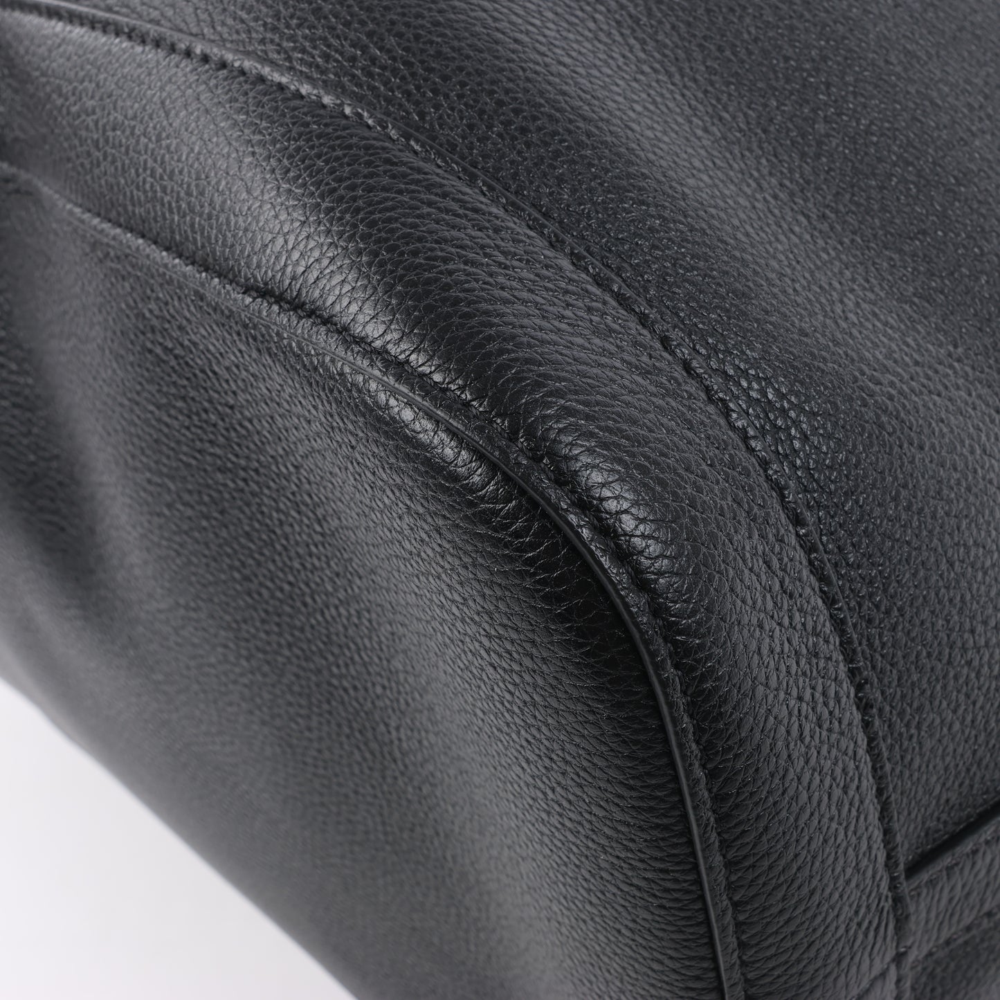 CELINE 6 Sith Leather 2Way Shoulder Bag in Black