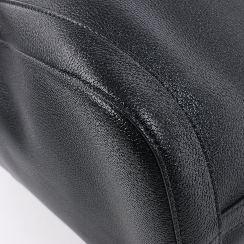 Bolso de hombro CELINE 6 Sith de piel bidireccional en negro