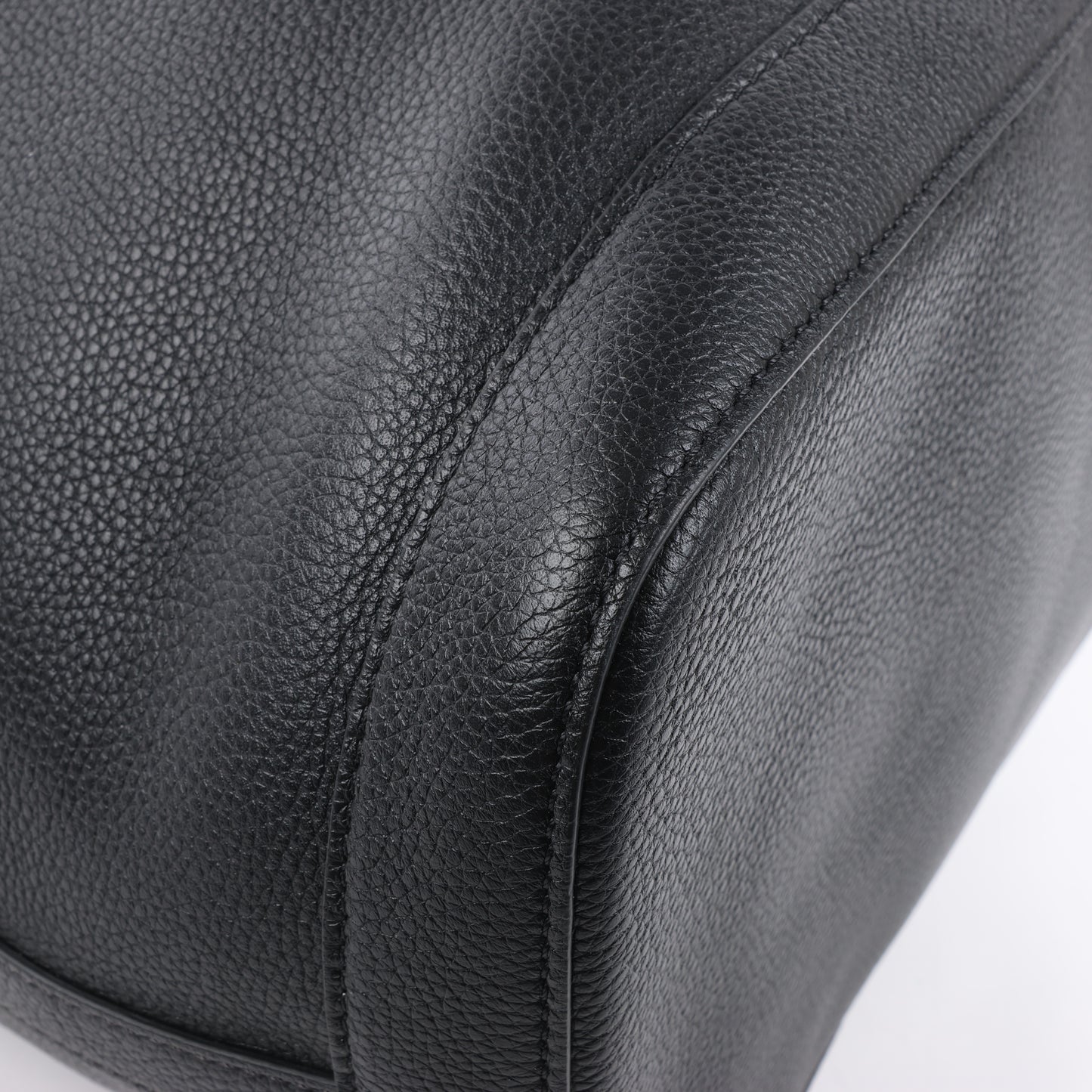 CELINE 6 Sith Leather 2Way Shoulder Bag in Black
