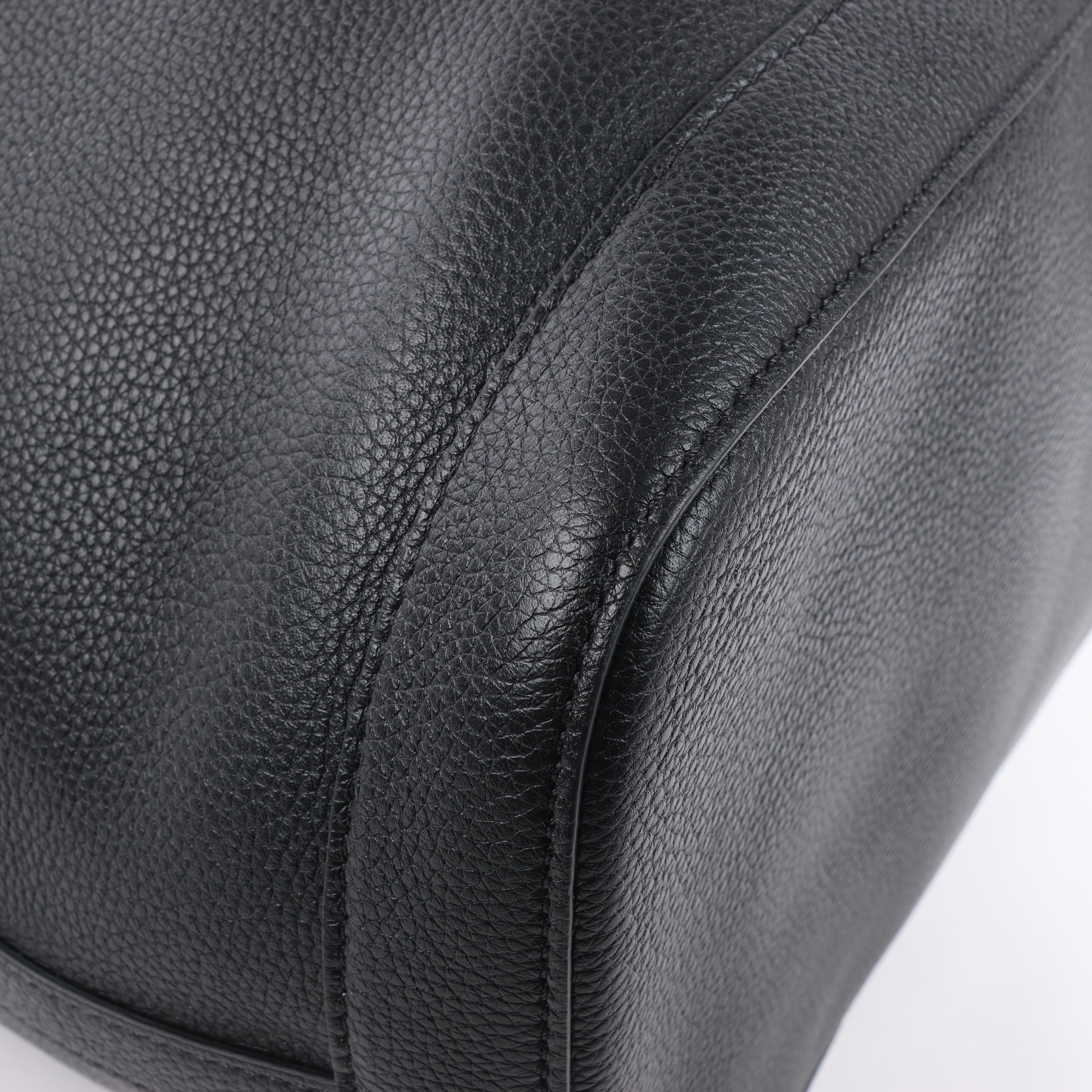Bolso de hombro CELINE 6 Sith de piel bidireccional en negro