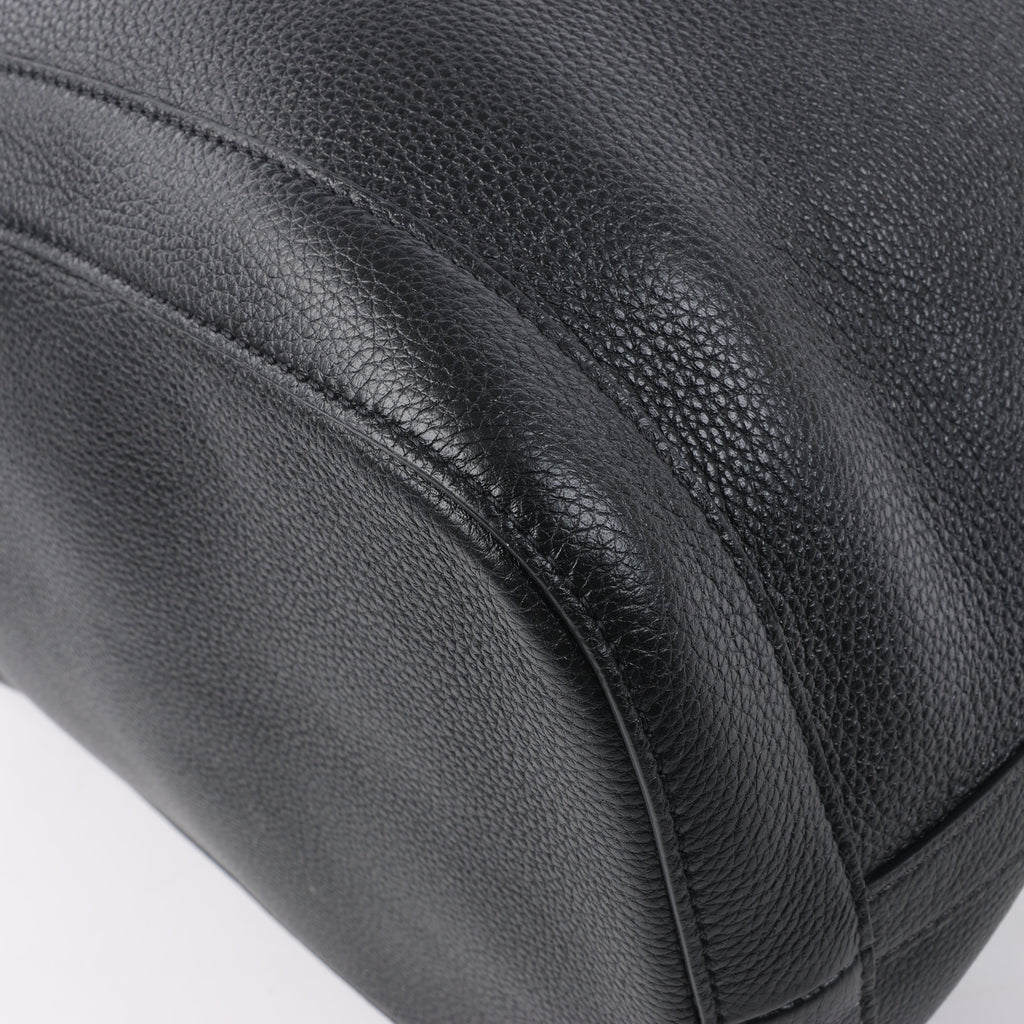 Bolso de hombro CELINE 6 Sith de piel bidireccional en negro