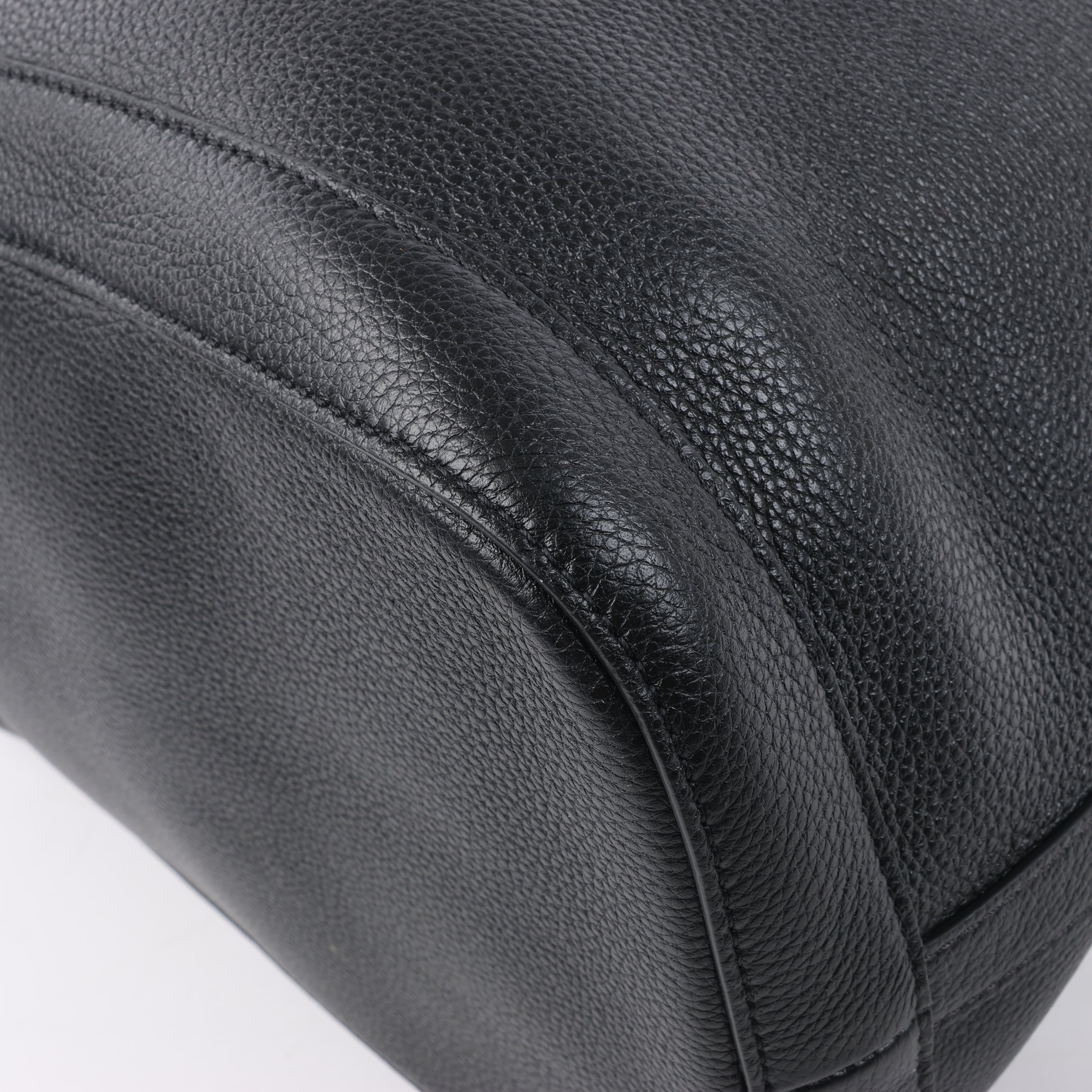 Bolso de hombro CELINE 6 Sith de piel bidireccional en negro