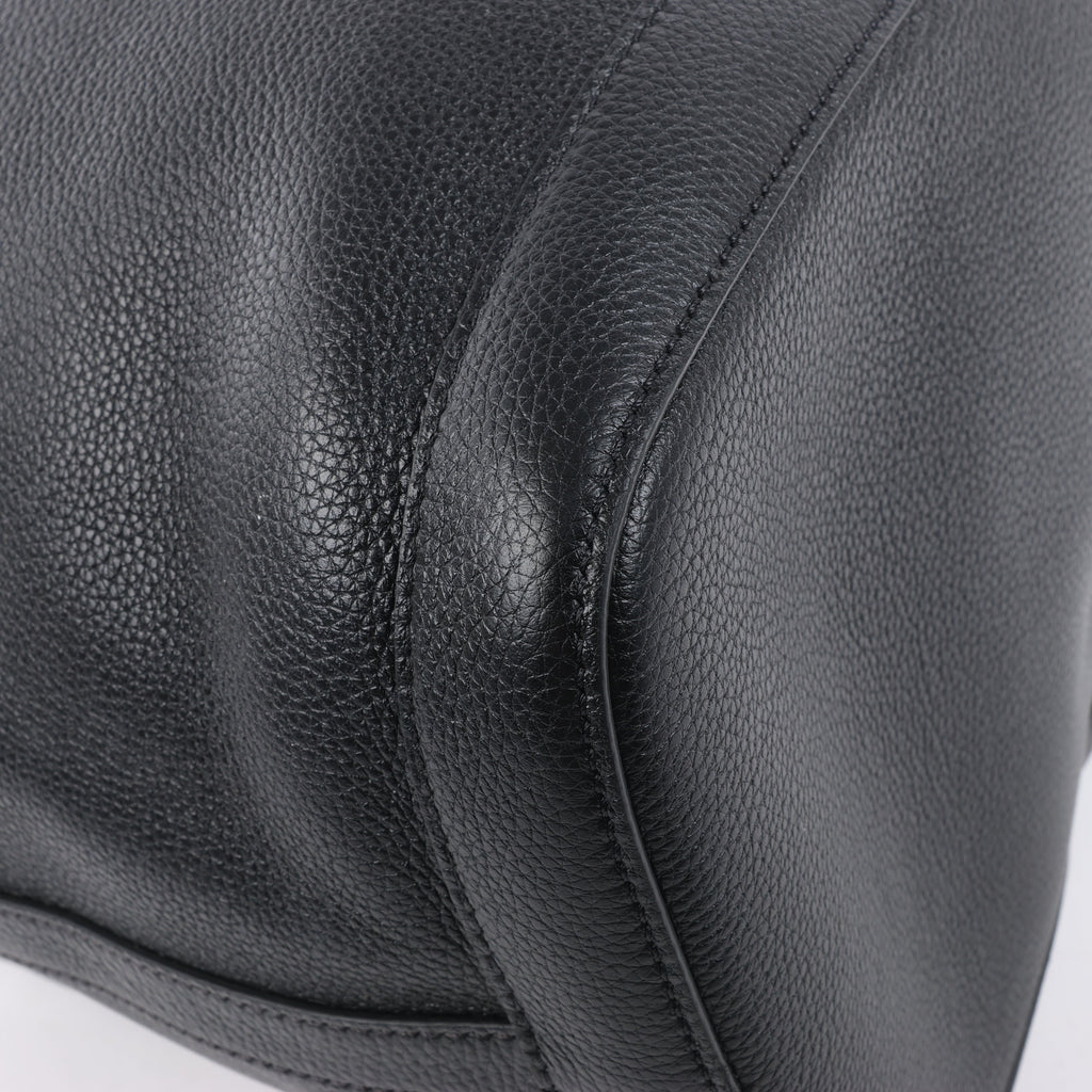 Bolso de hombro CELINE 6 Sith de piel bidireccional en negro