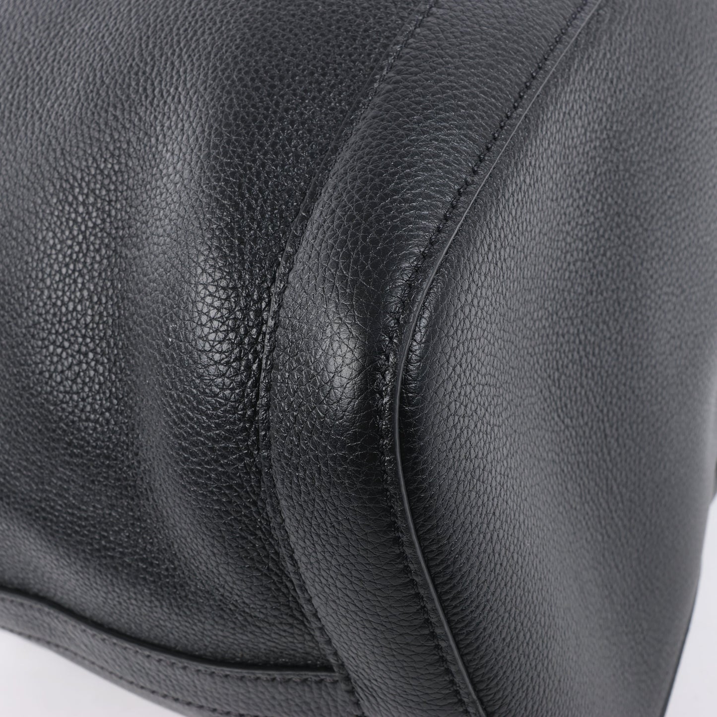 Sac à bandoulière double sens en cuir CELINE 6 Sith noir