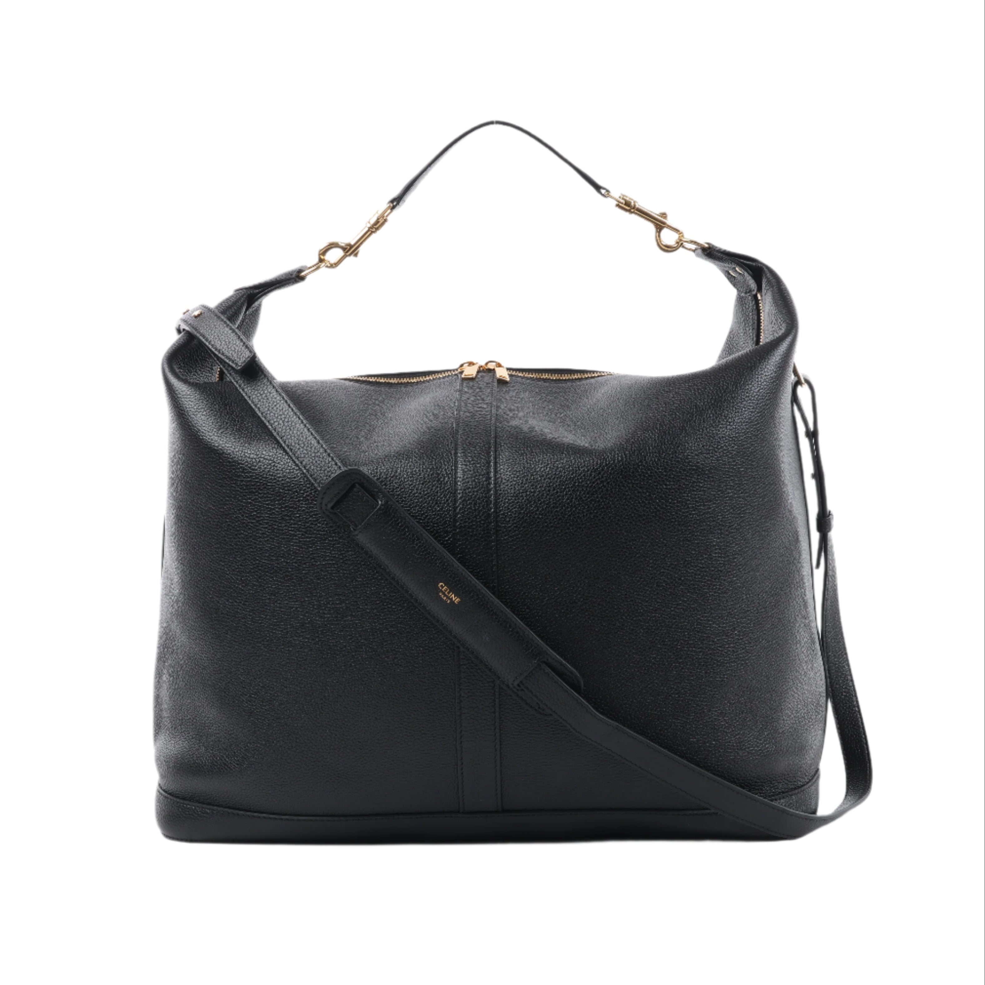 Bolso de hombro CELINE 6 Sith de piel bidireccional en negro