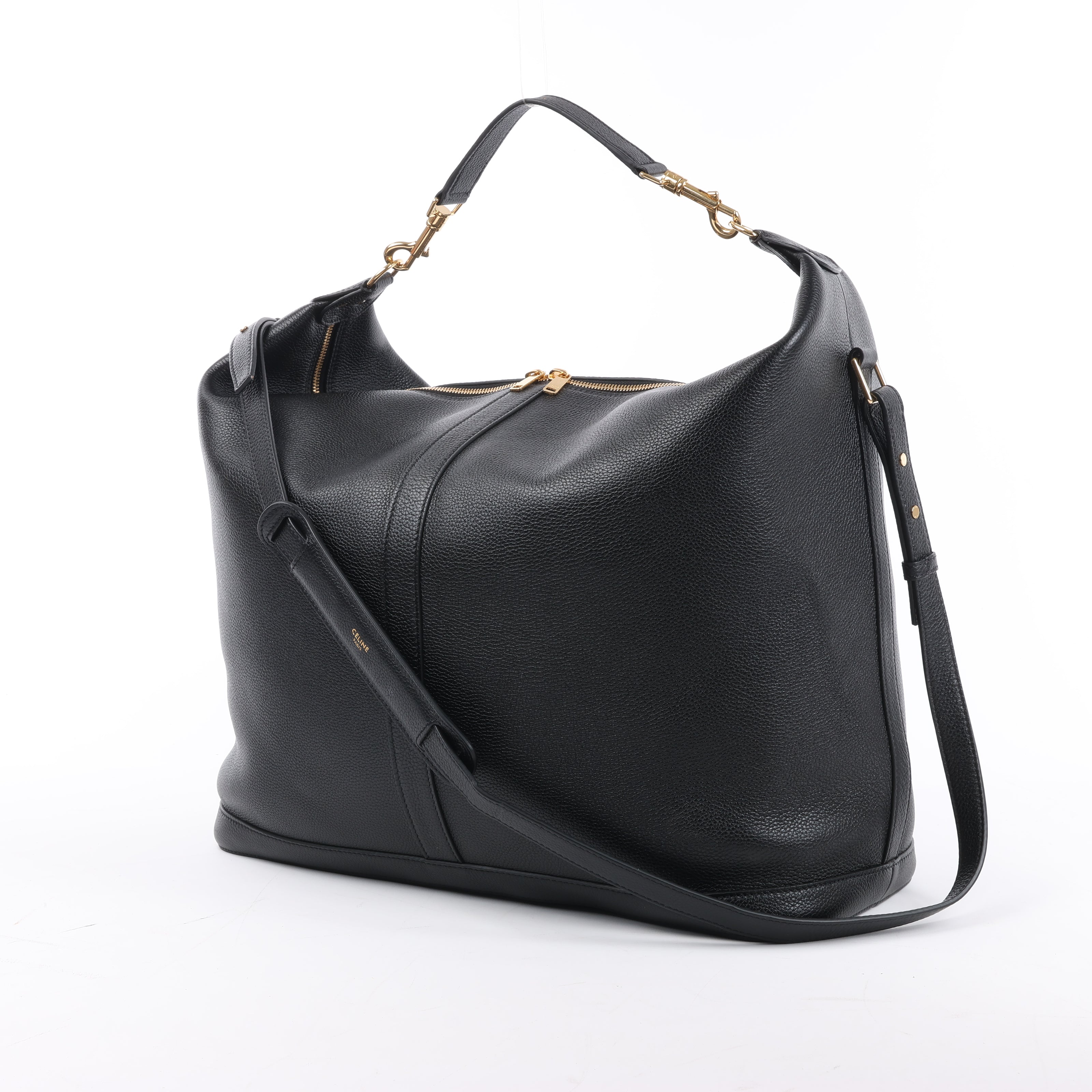 Bolso de hombro CELINE 6 Sith de piel bidireccional en negro