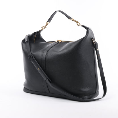 Sac à bandoulière double sens en cuir CELINE 6 Sith noir