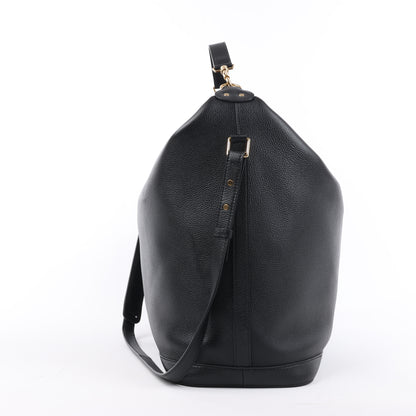 CELINE 6 Sith Leather 2Way Shoulder Bag in Black