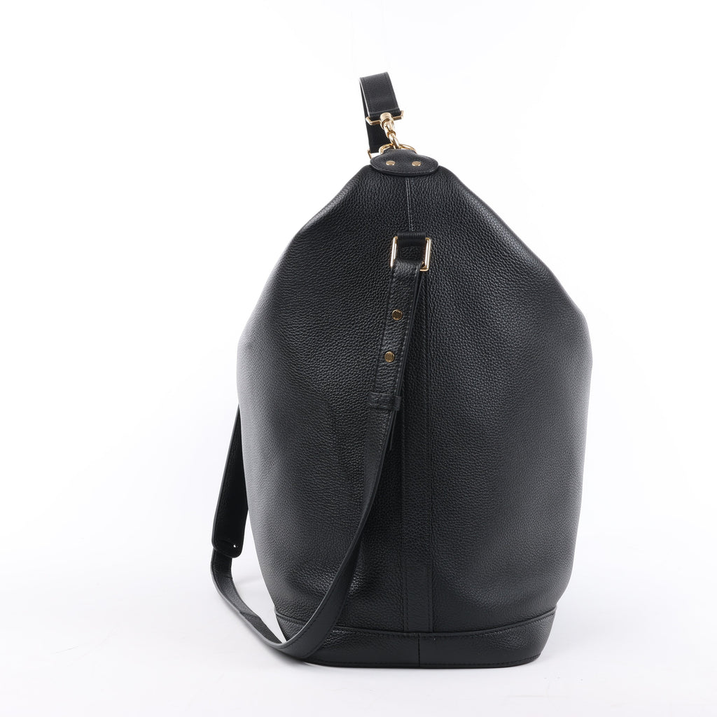Bolso de hombro CELINE 6 Sith de piel bidireccional en negro