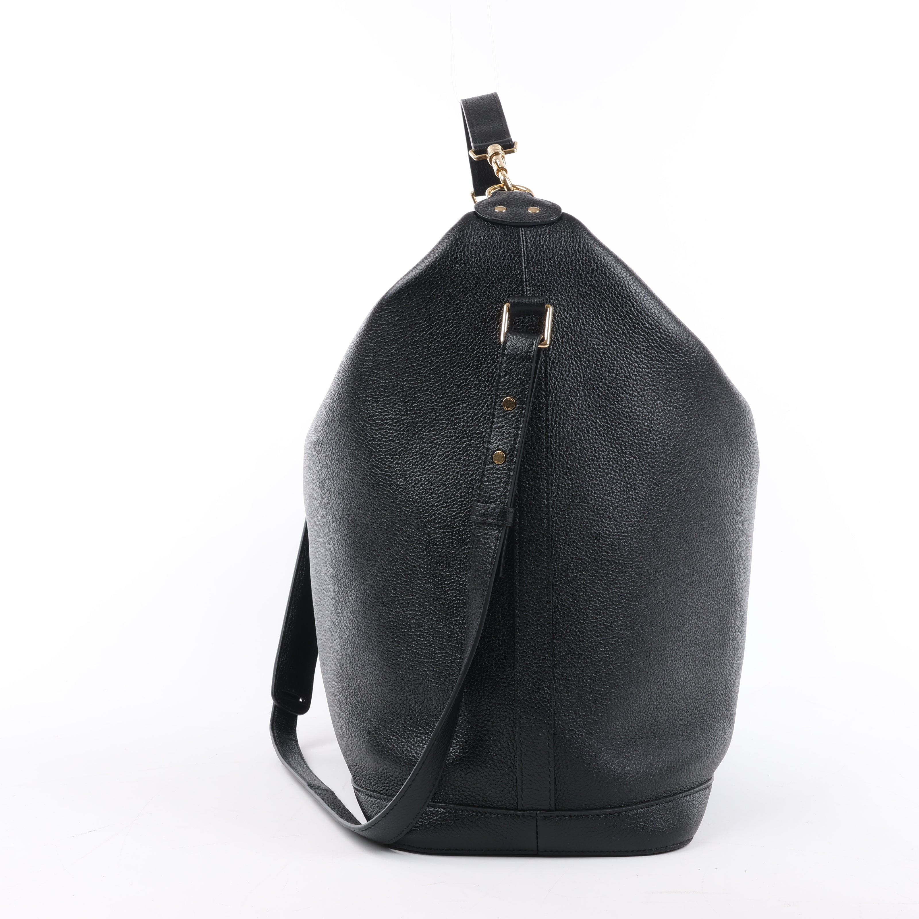Bolso de hombro CELINE 6 Sith de piel bidireccional en negro