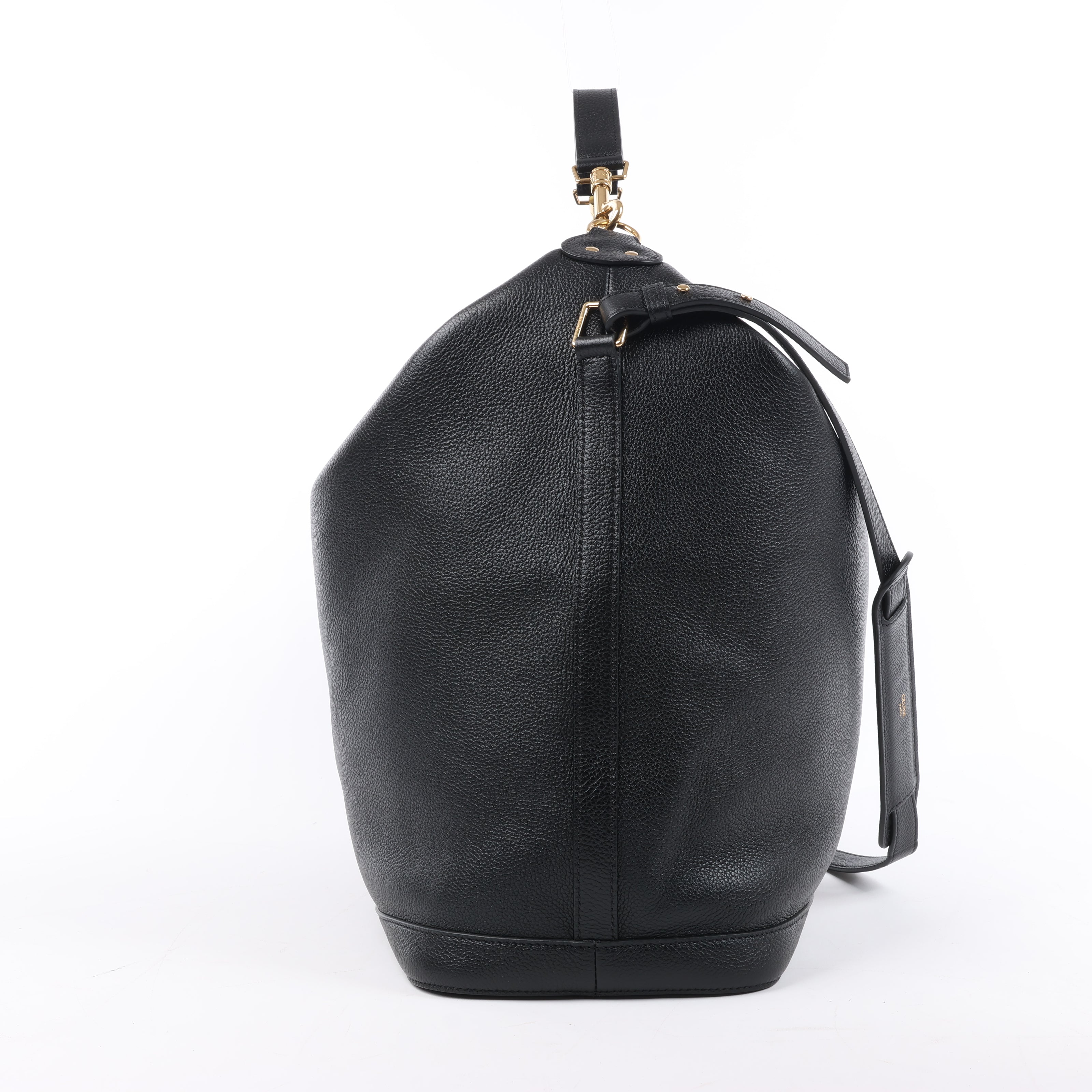 Bolso de hombro CELINE 6 Sith de piel bidireccional en negro