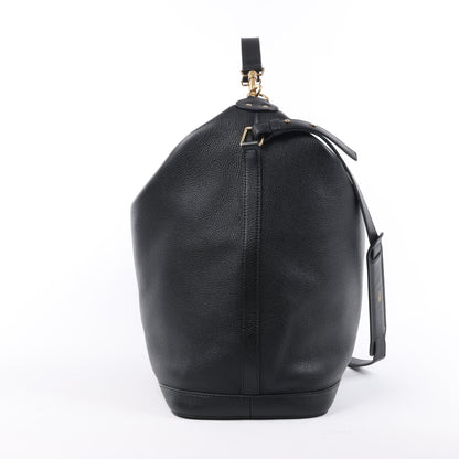 Sac à bandoulière double sens en cuir CELINE 6 Sith noir