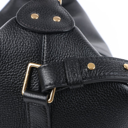 CELINE 6 Sith Leather 2Way Shoulder Bag in Black