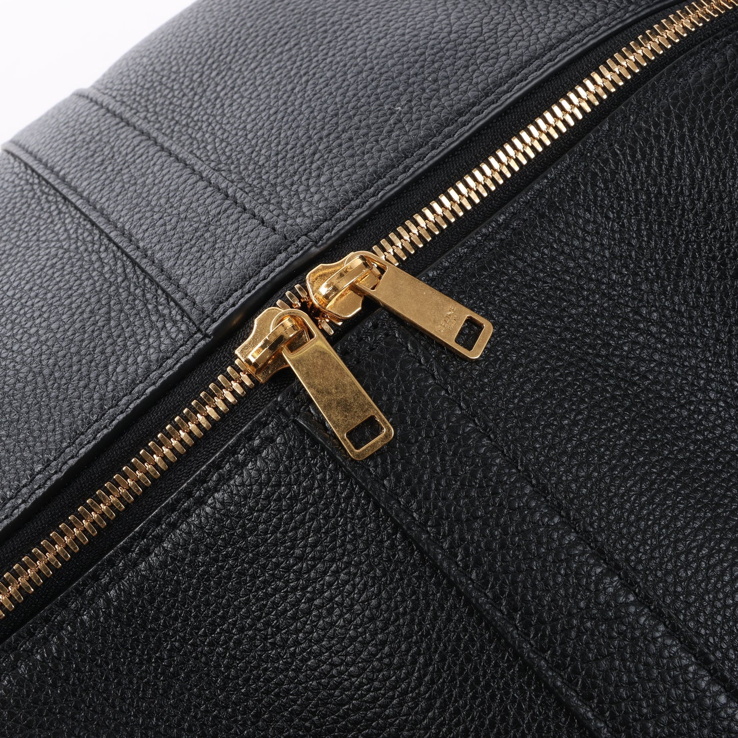 Sac à bandoulière double sens en cuir CELINE 6 Sith noir