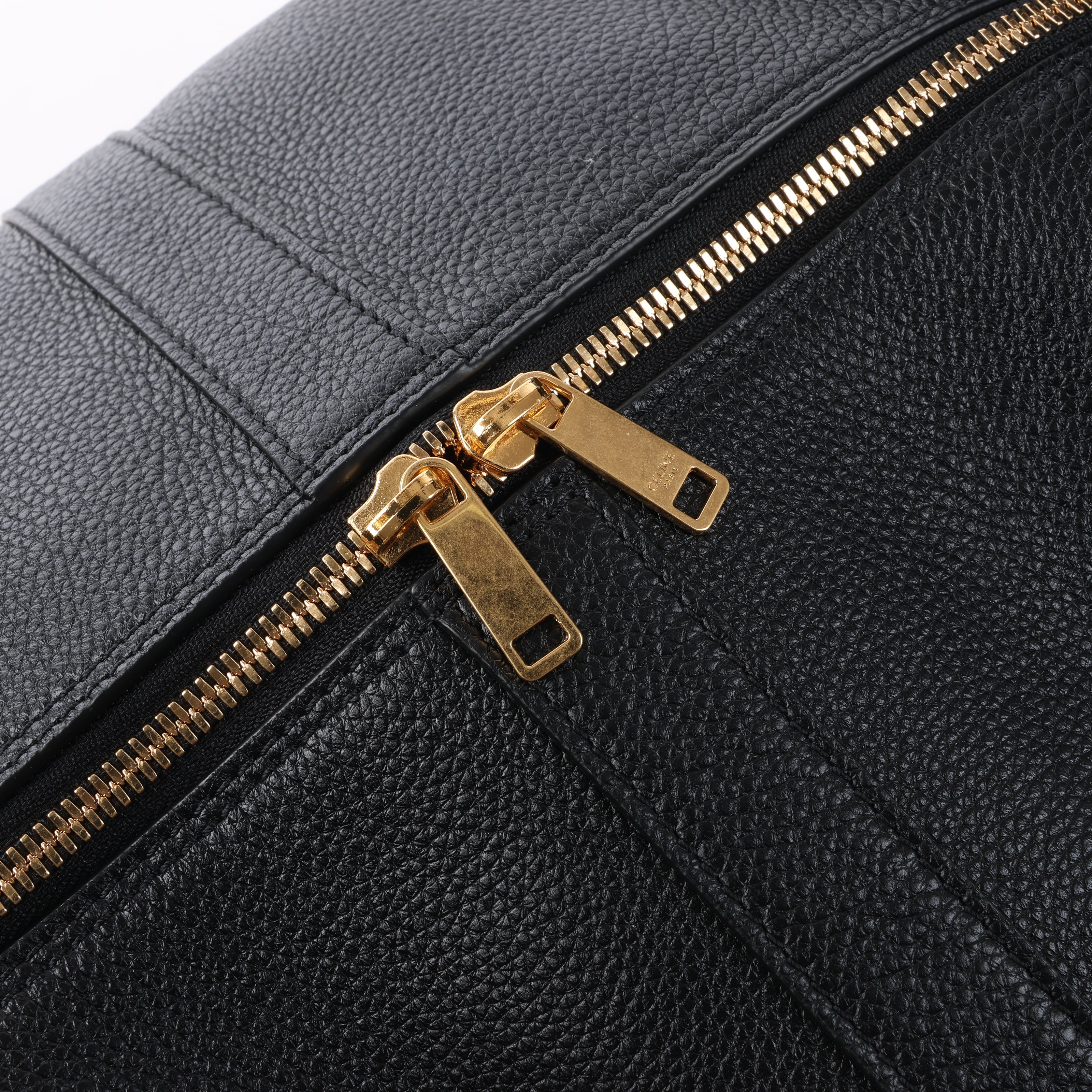 Bolso de hombro CELINE 6 Sith de piel bidireccional en negro