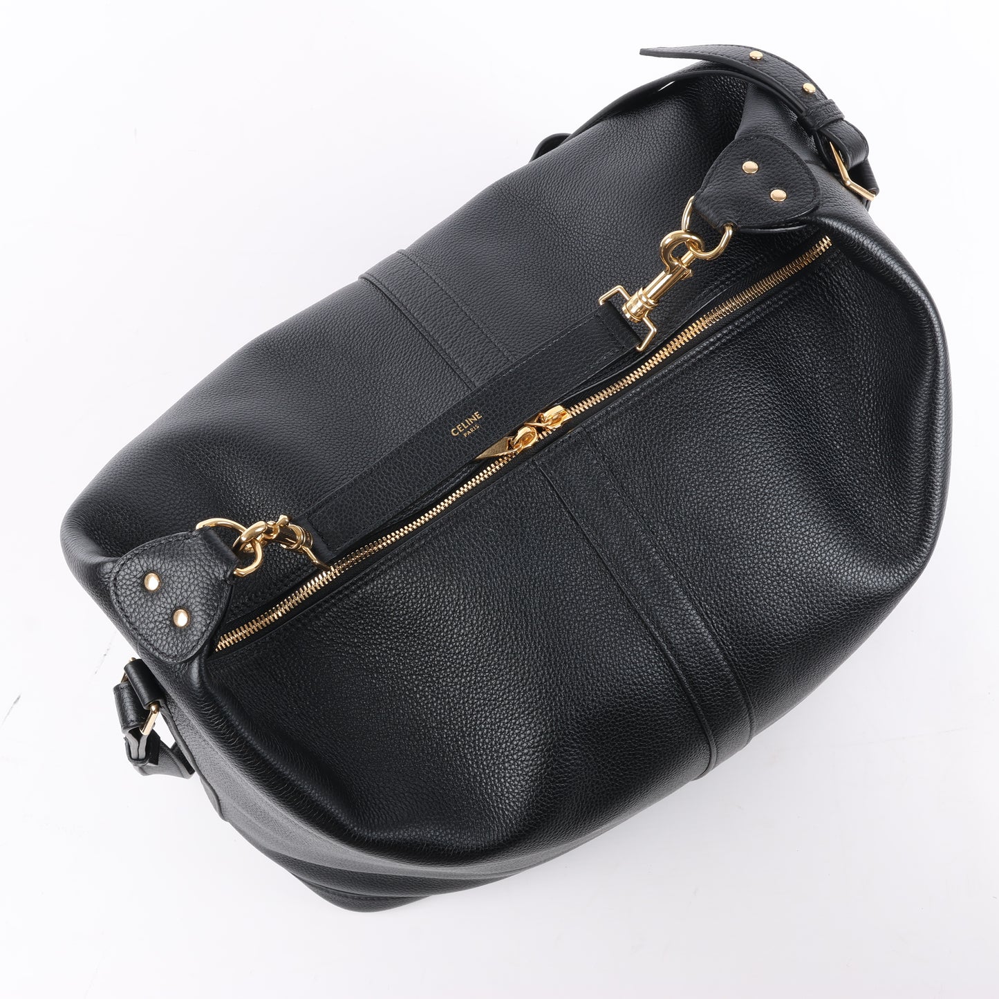 CELINE 6 Sith Leather 2Way Shoulder Bag in Black