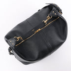 Bolso de hombro CELINE 6 Sith de piel bidireccional en negro