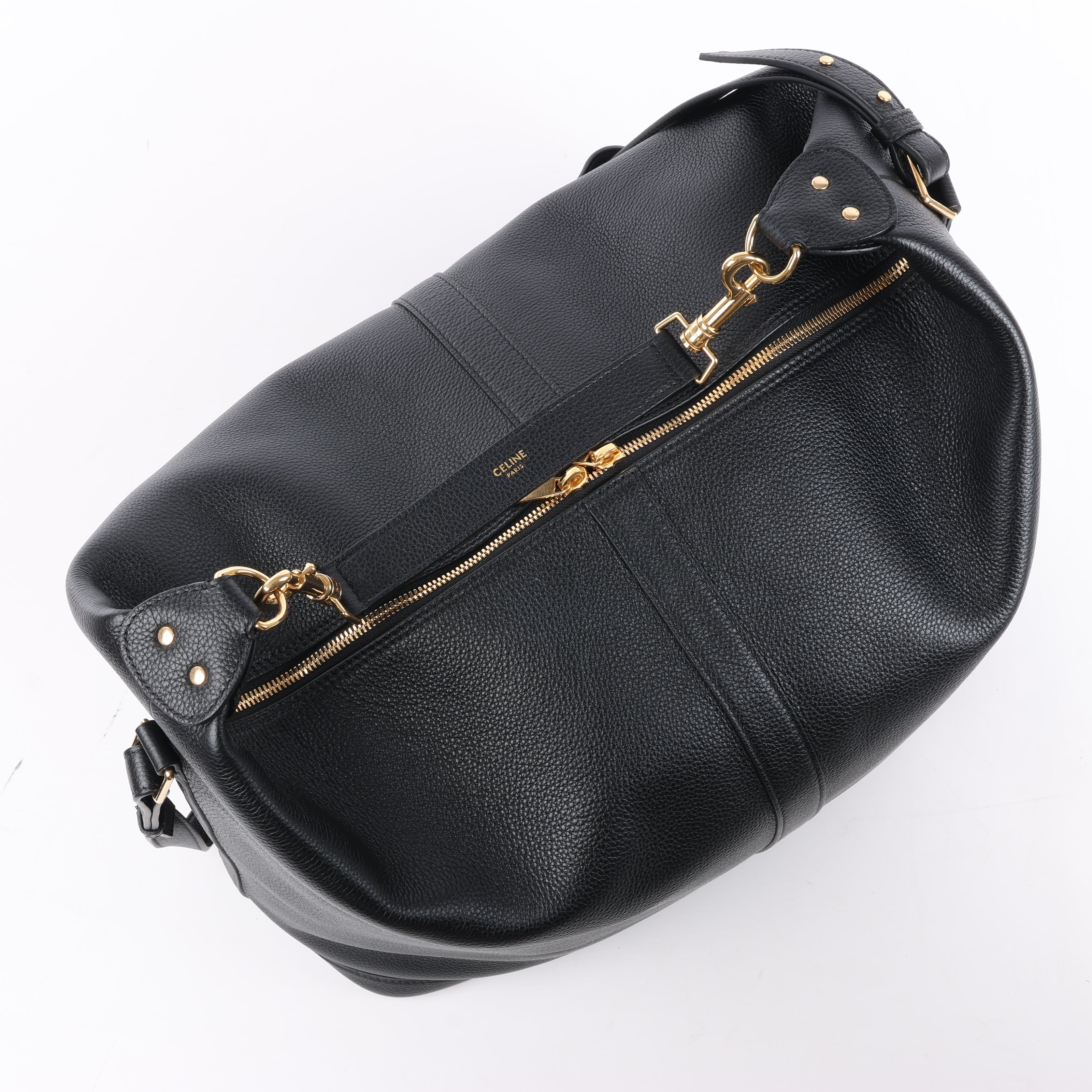 Bolso de hombro CELINE 6 Sith de piel bidireccional en negro